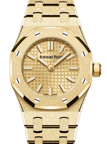 Audemars Piguet Royal Oak Mini Frosted Yellow Gold Quartz 67630BA.GG.1312BA.01 - WatchesOff5thWatch